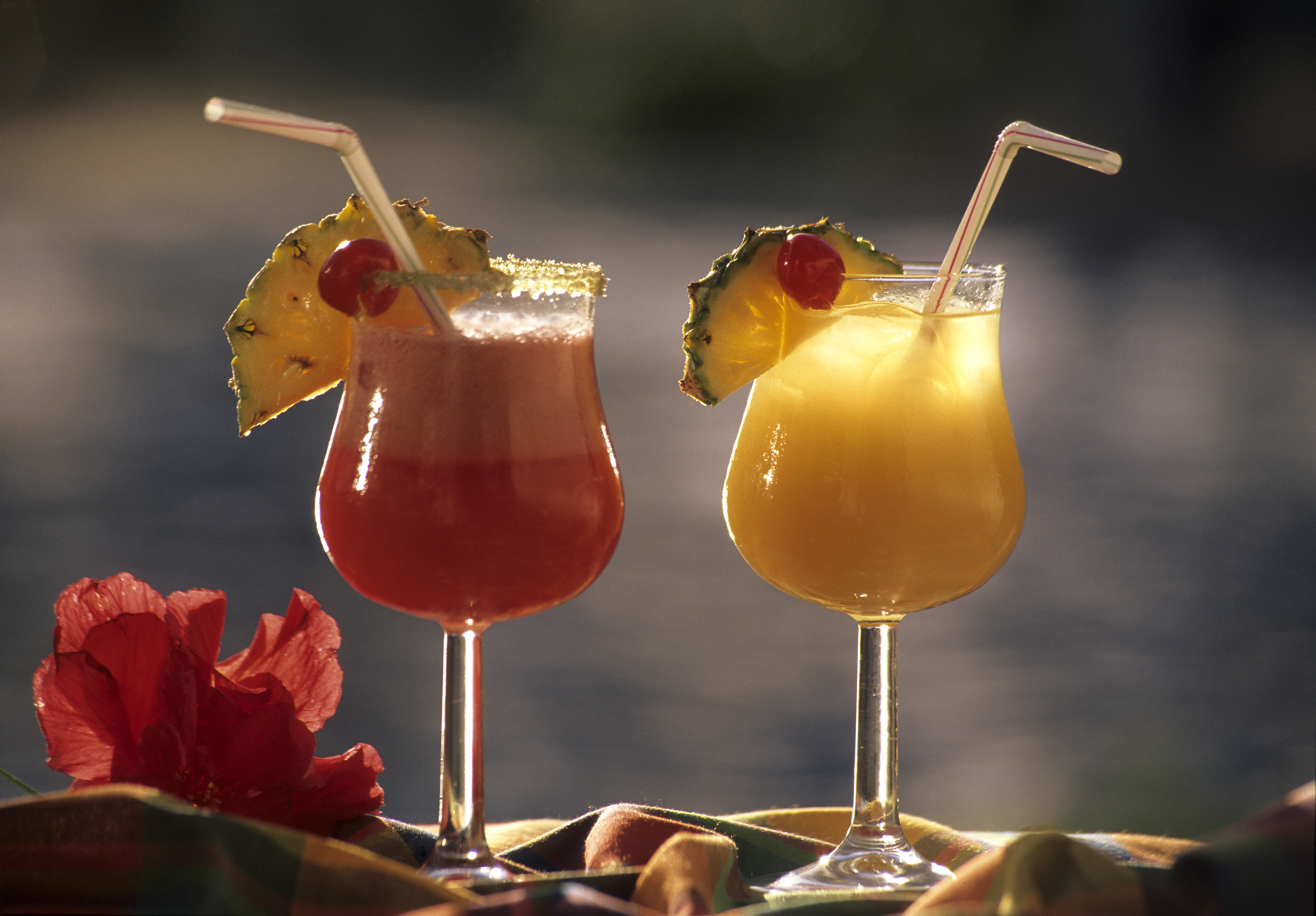 Cocktail de fruits et planteur